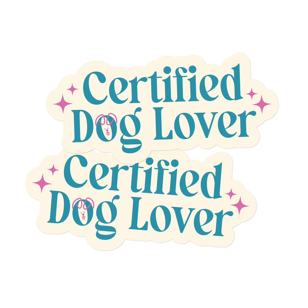 Certified Dog Lover Sticker