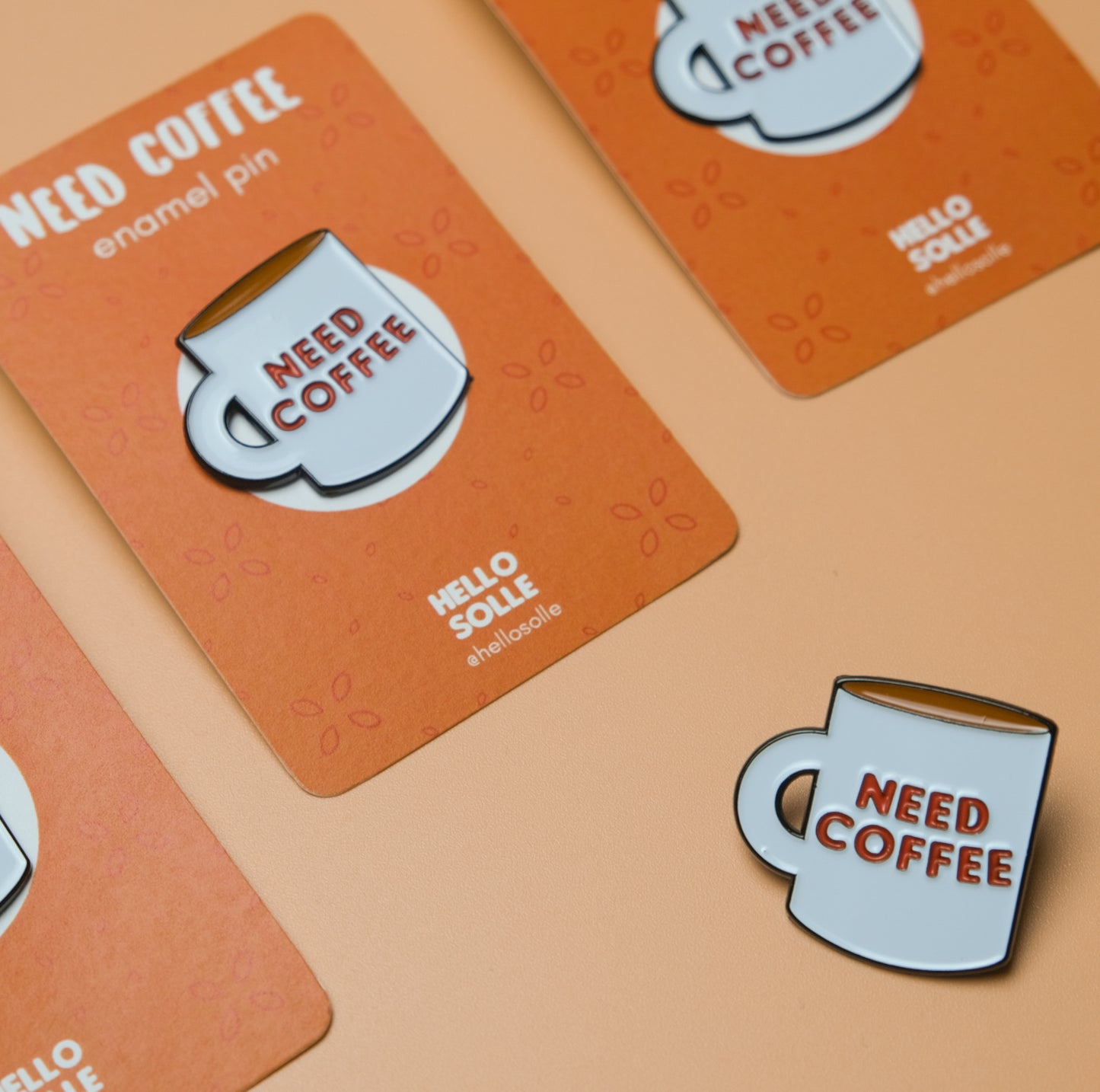 Need Coffee Enamel Pin