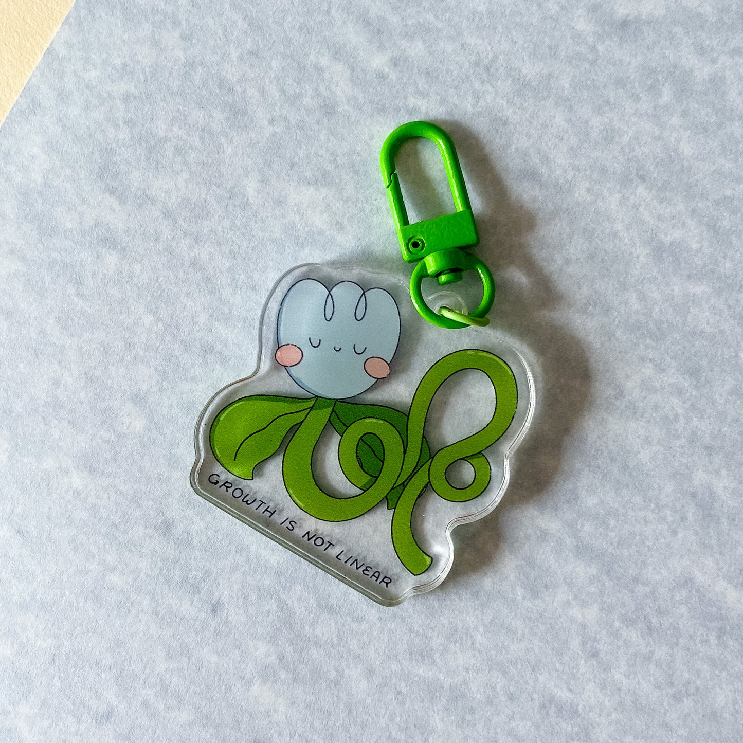 Growth Is Not Linear Acrylic Keychain