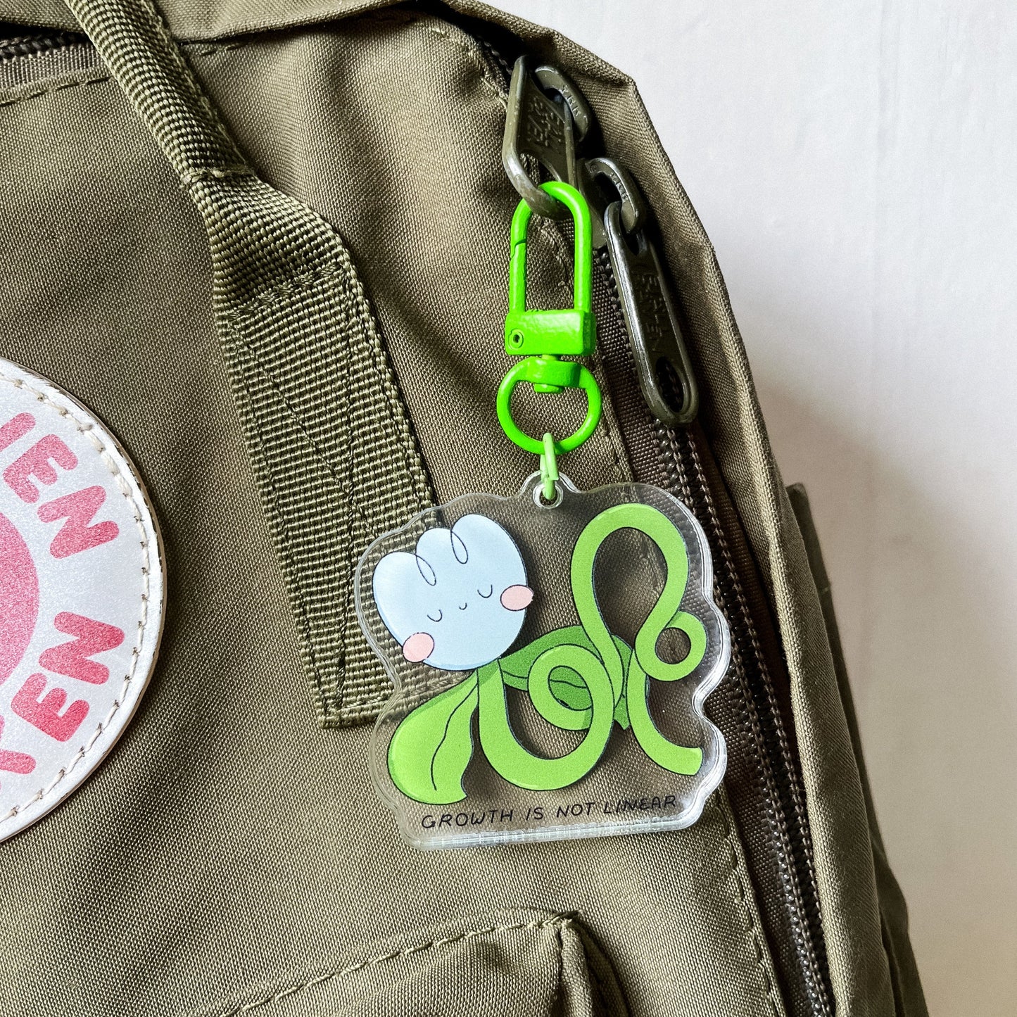 Growth Is Not Linear Acrylic Keychain