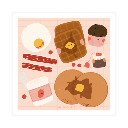 Breakfast Deluxe Art Print