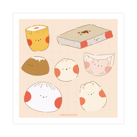 Dim Sum Cuties Art Print
