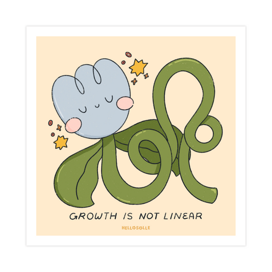 Growth is Not Linear Art Print