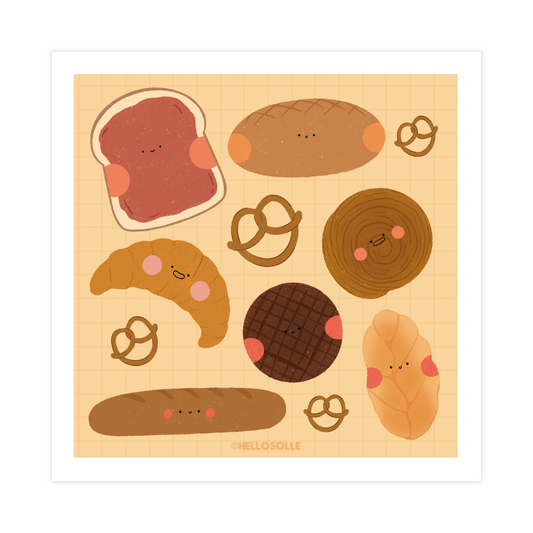 Happy Loaves Art Print